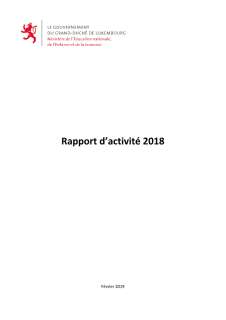 MENJE - Rapport d'activité 2018