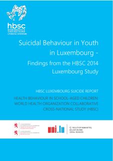 Health behaviour in school-aged children: Suicidal behaviour in youth in Luxembourg - Findings from the HBSC 2014 Luxembourg study