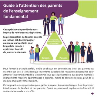 Guide à l’attention des parents de l’enseignement fondamental (COVID-19)