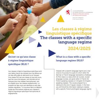 Les classes à régime  linguistique spécifique 2024/2025