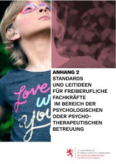 Standards und Leitideen für freiberufliche Fachkräfte im Bereich der psychologischen oder psychotherapeutischen Betreuung