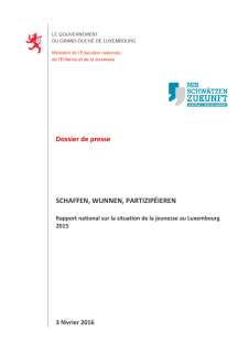 Rapport national sur la situation de la jeunesse au Luxembourg 