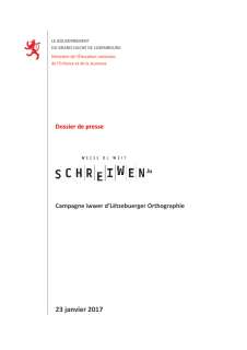 Campagne iwwer d’Lëtzebuerger Orthographie