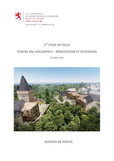 Dossier de presse : Premier coup de pelle Centre SNJ Hollenfels