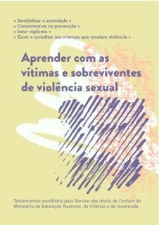 Aprender com as  vítimas e sobreviventes  de violência sexual