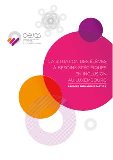 Rapport thématique : La situation des élèves à besoins spécifiques en inclusion au Luxembourg (partie A)