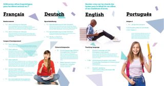 Différentes offres linguistiques pour les élèves entrant en 7e