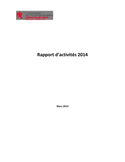 Rapport d'activité 2014 du ministère de l’Éducation nationale, de l’Enfance et de la Jeunesse