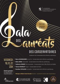 Gala des lauréats des conservatoires avec le concours de la Musique militaire Grand-ducale.