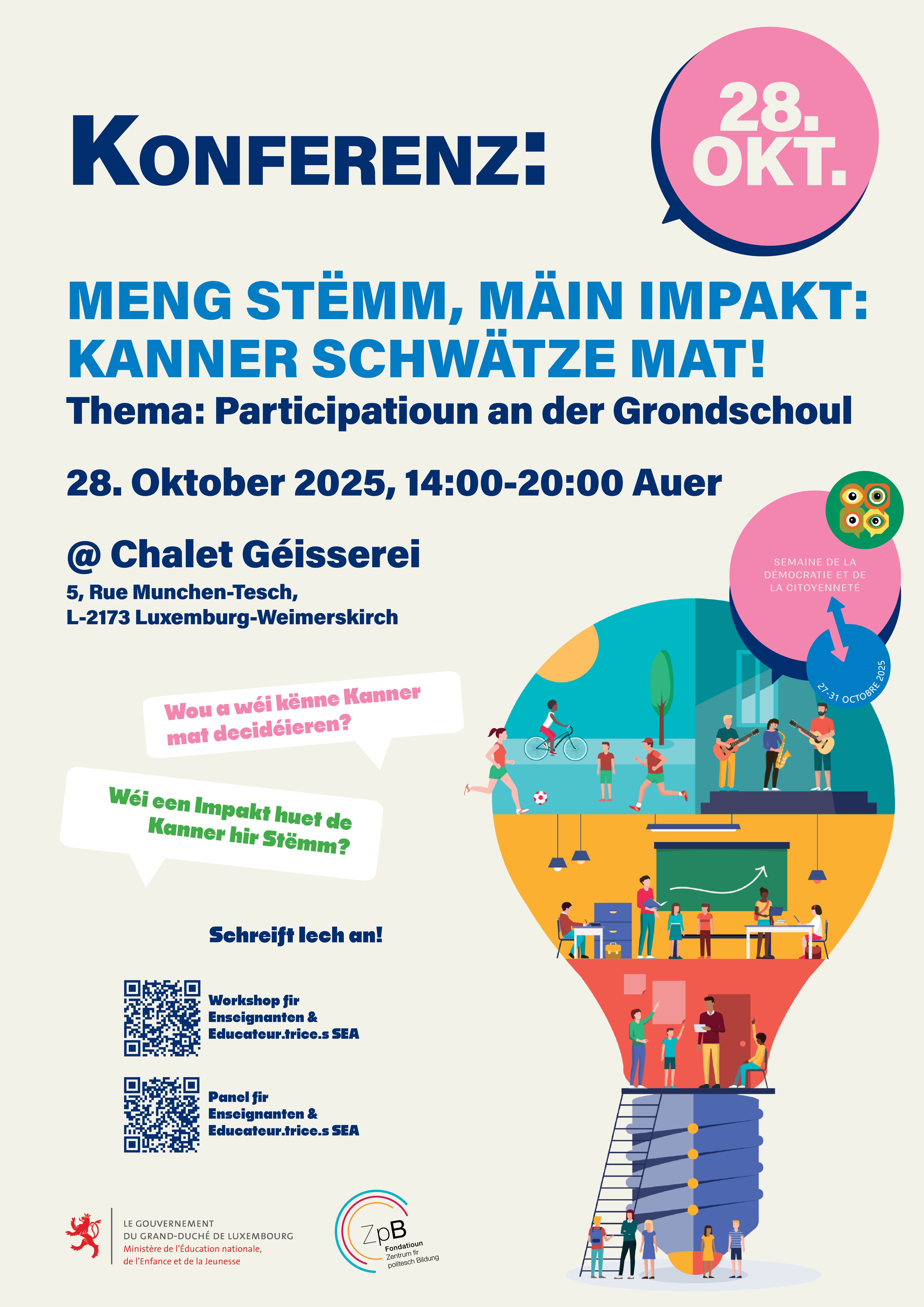 Konferenz „Meng Stëmm, mäin Impakt"