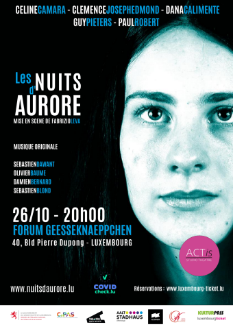 Affiche de la pièce de théâtre : Les nuits d'Aurore