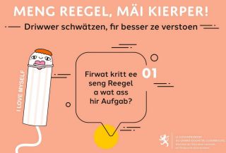 « Meng Reegel – mäi Kierper » : une nouvelle campagne pour informer et sensibiliser les jeunes sur le sujet de la menstruation