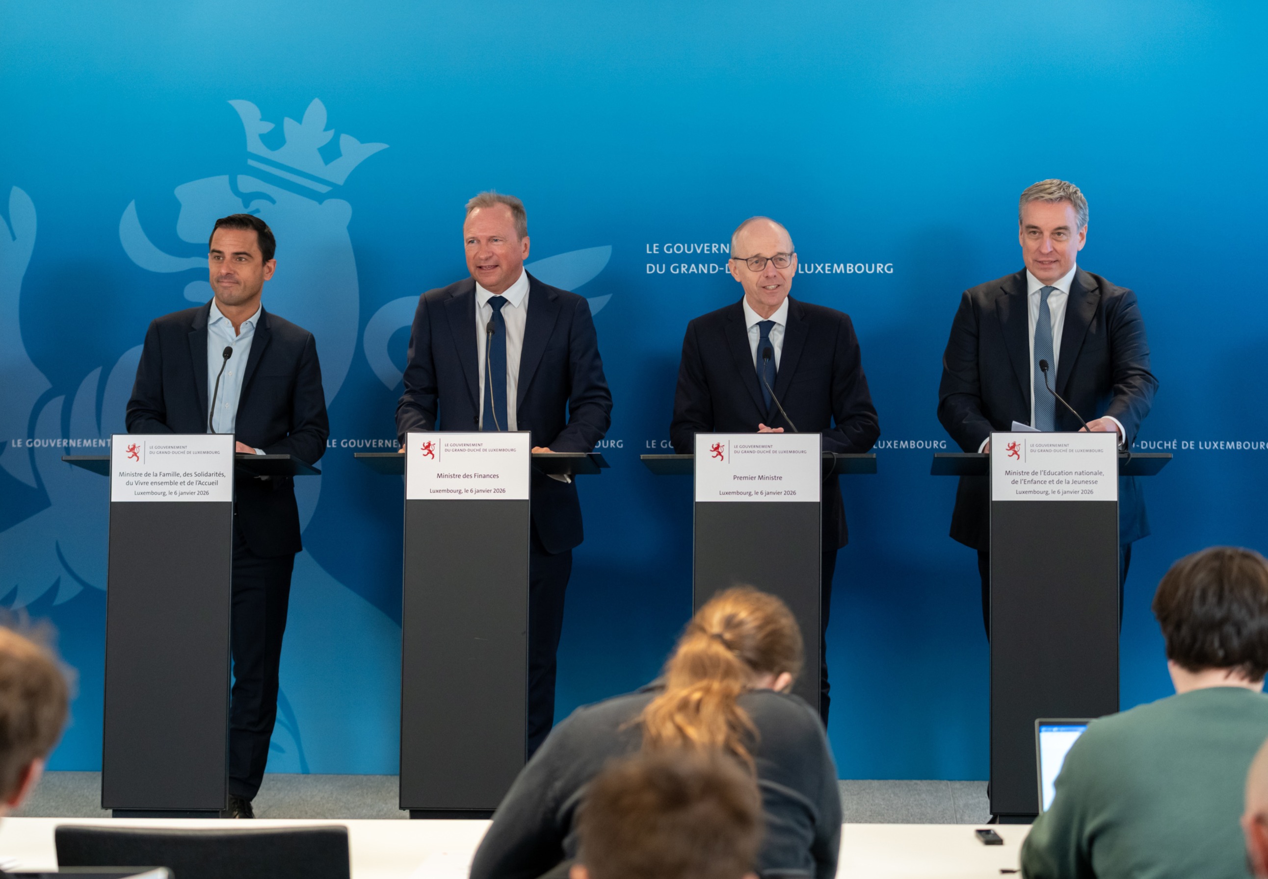 Présentation d’un paquet de mesures « Mateneen. Fir all Famill. Fir all Kand. » : classe d’impôt unique, chèque-service accueil, allocation familiale, le 6 janvier 2026