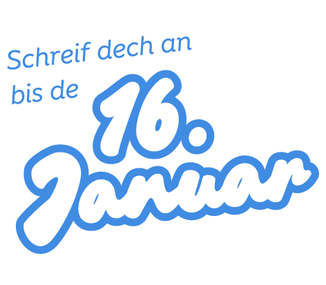 Schreif dech an bis de 16. Januar